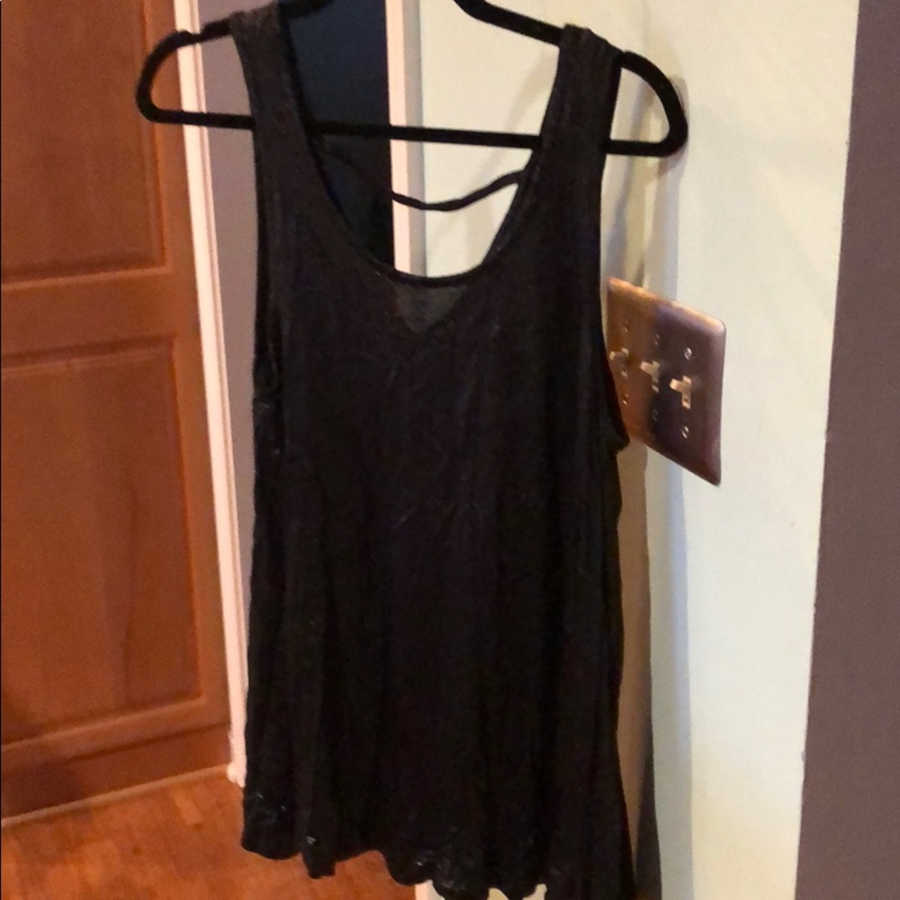 Black sparkly top